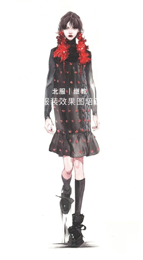 北服寒假服装效果图手绘精品课程公开预约中